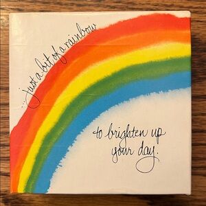 Vintage Springbok Mini Jigsaw Puzzle a bit of a rainbow to brighten up your day